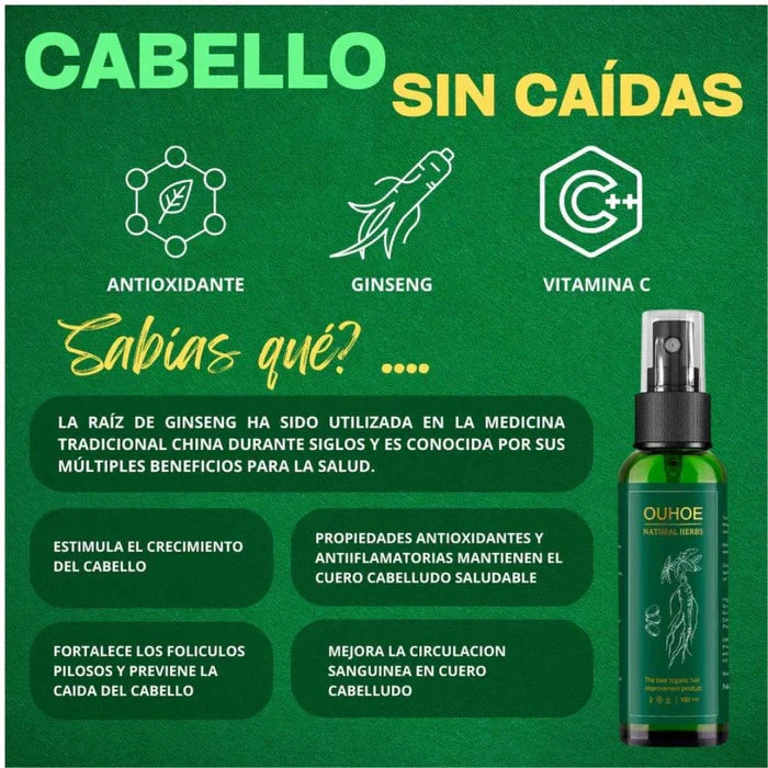 SPRAY PARA CRECER EL PELO OUHOE