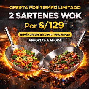 LLEVA 2 WOKS POR 129 SOLO HOY