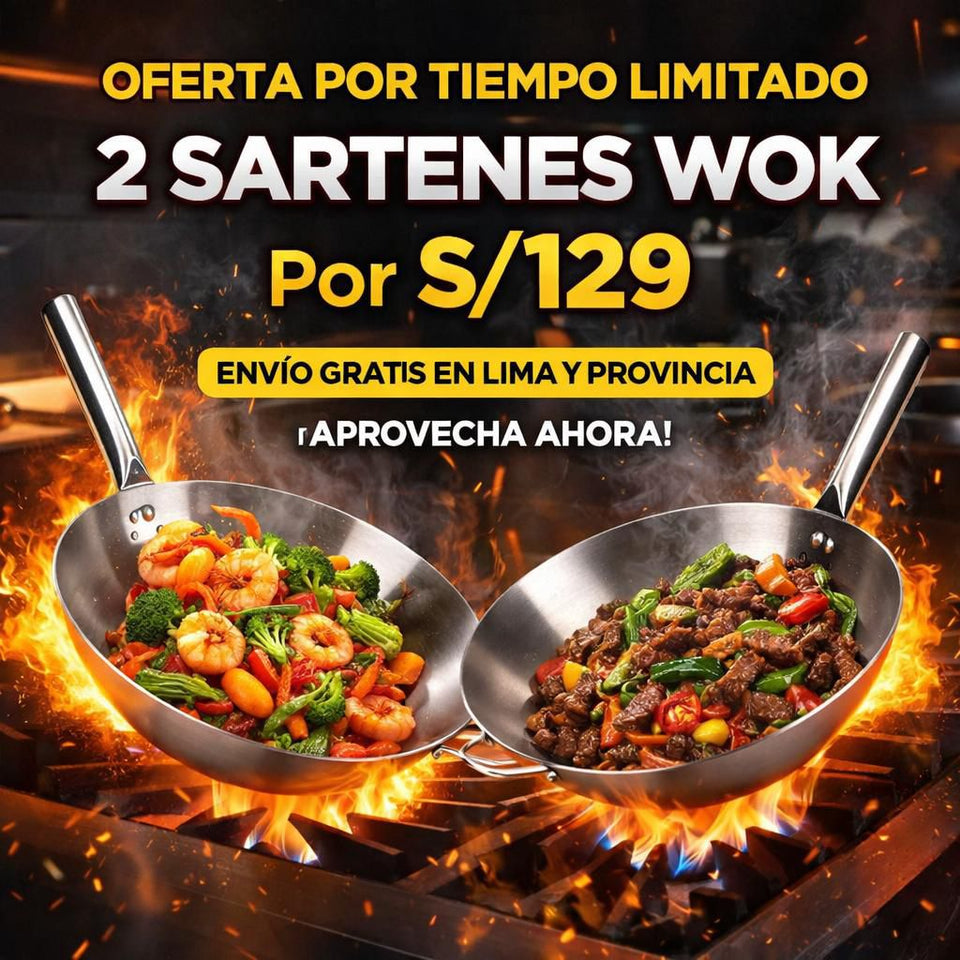 LLEVA 2 WOKS POR 129 SOLO HOY
