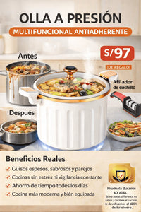 Olla a presión multifuncional antiadherente